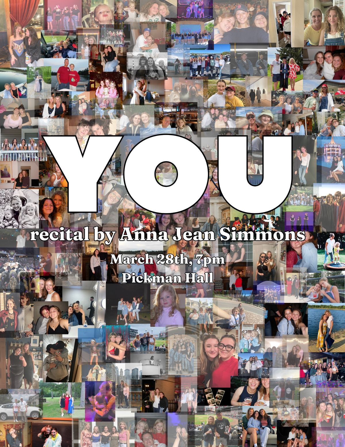 YOU: Graduating Student Recital by Anna Jean Simmons