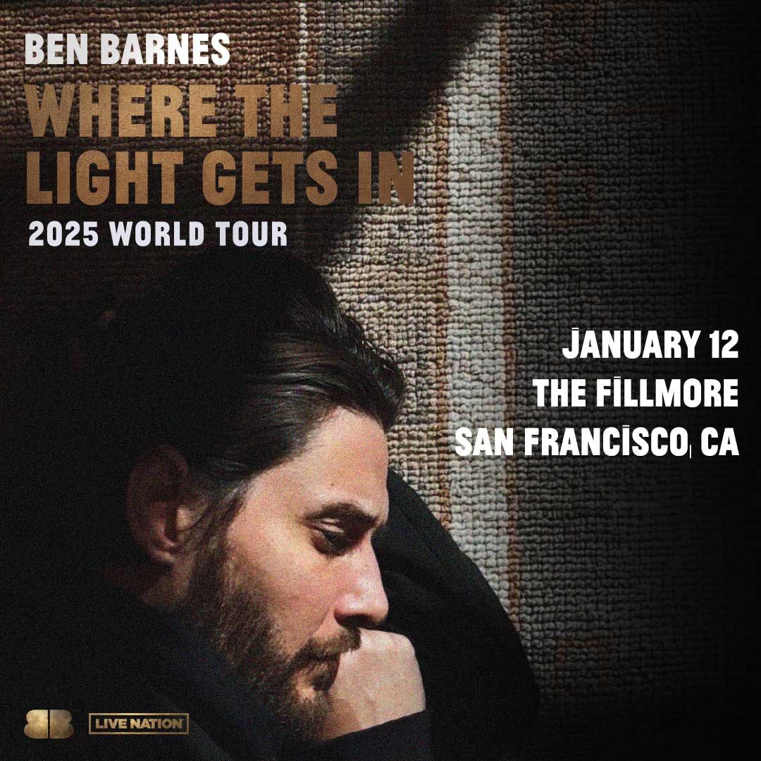 Ben Barnes at Fillmore San Francisco