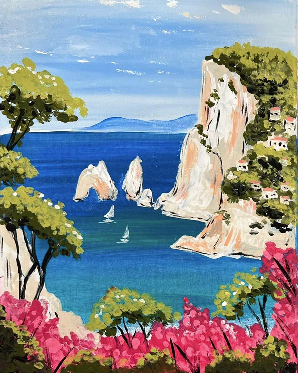 Paint n Sip Isle of Capri Paint Night