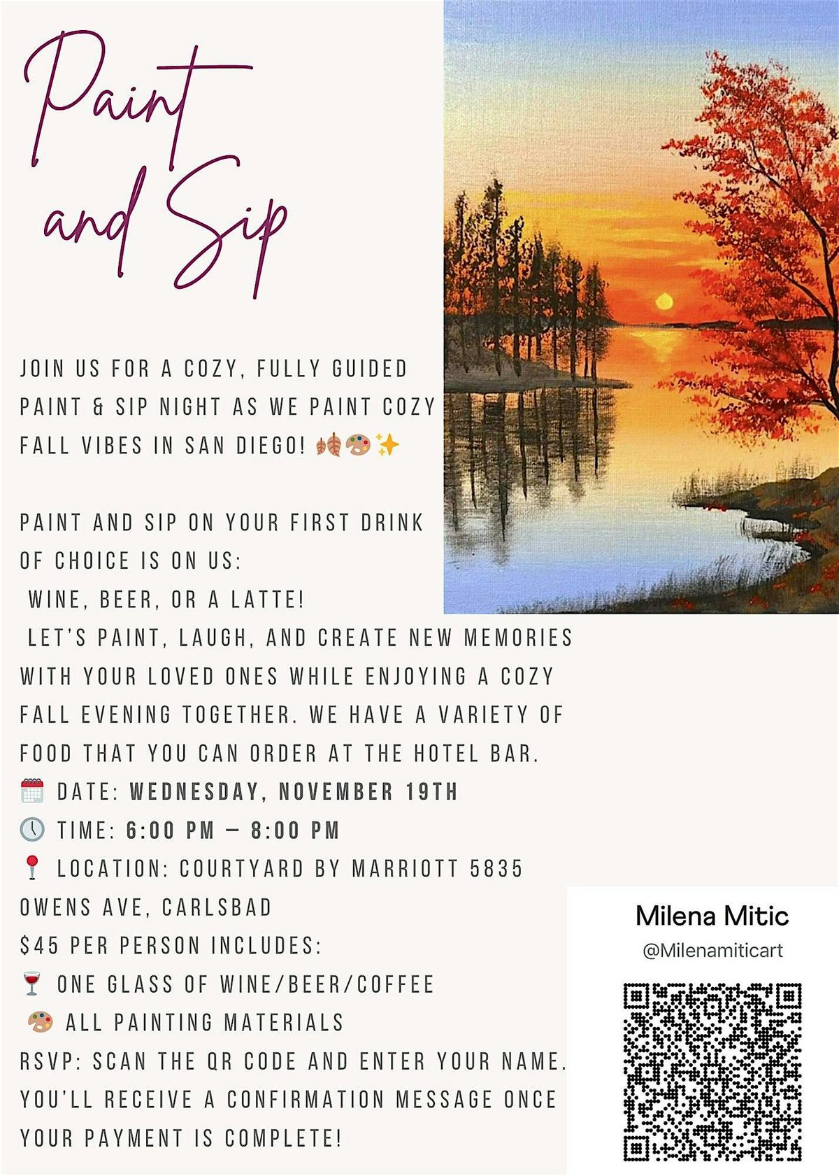 Fall Paint and Sip