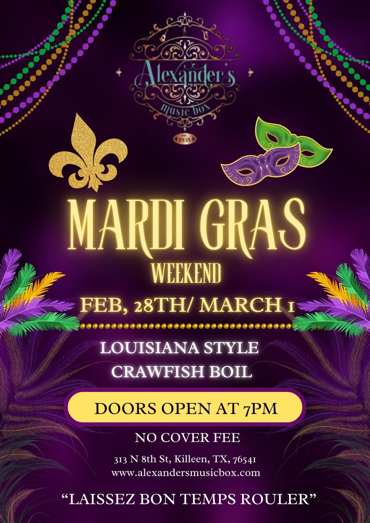 Mardi Gras Weekend!!