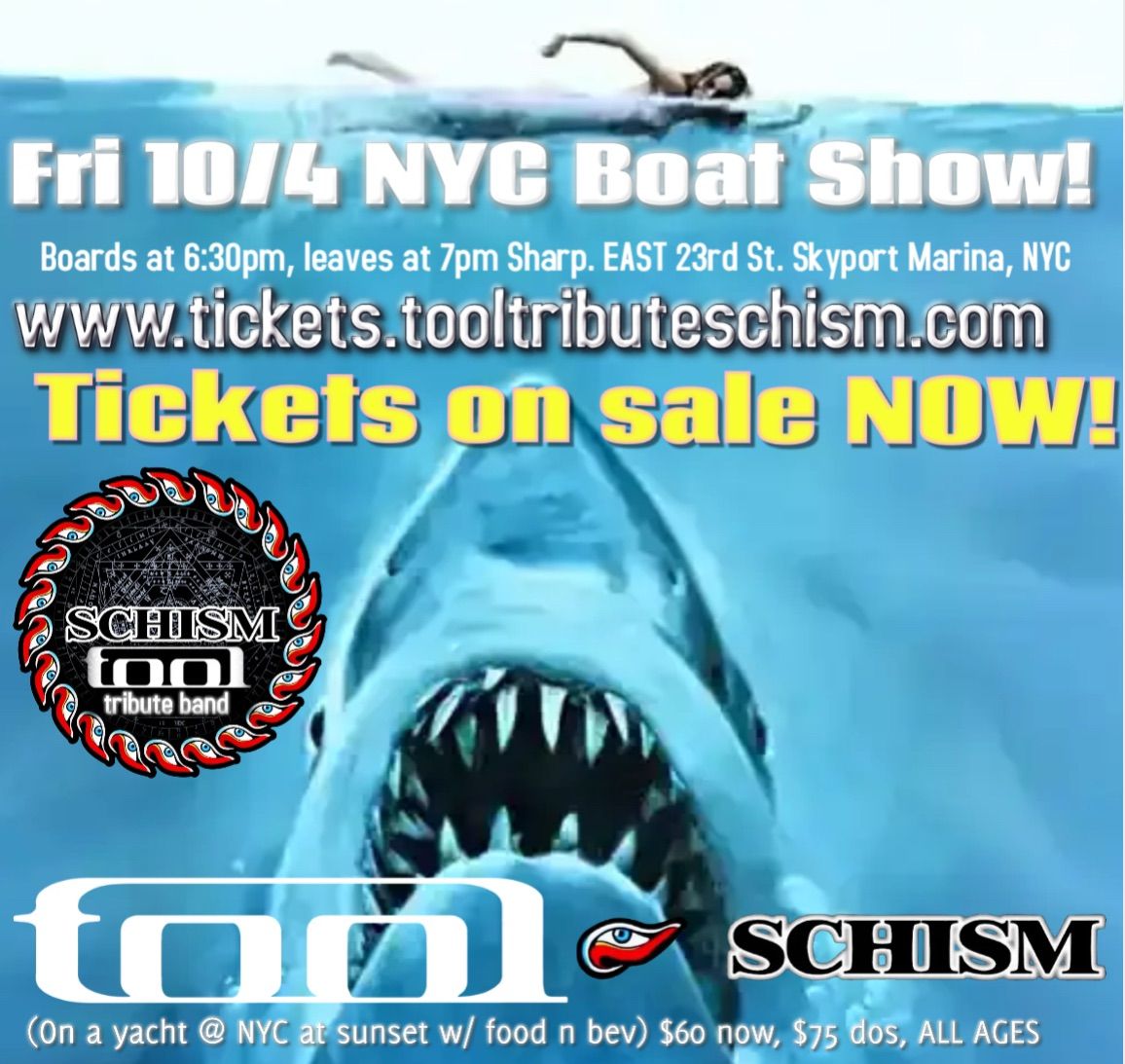 10\/4 Tool tribute band Schism NYC Boat Show