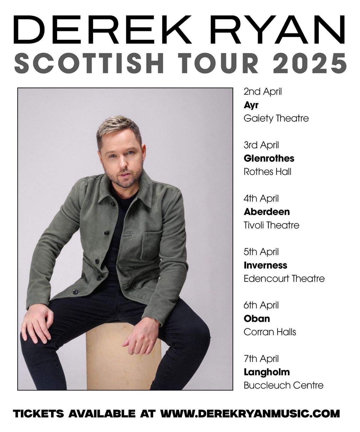 Derek Ryan - Tivoli Theatre, Aberdeen (Scottish Tour 2025)