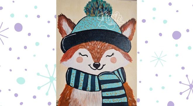 Kids Fox Paint Class - Jan 12