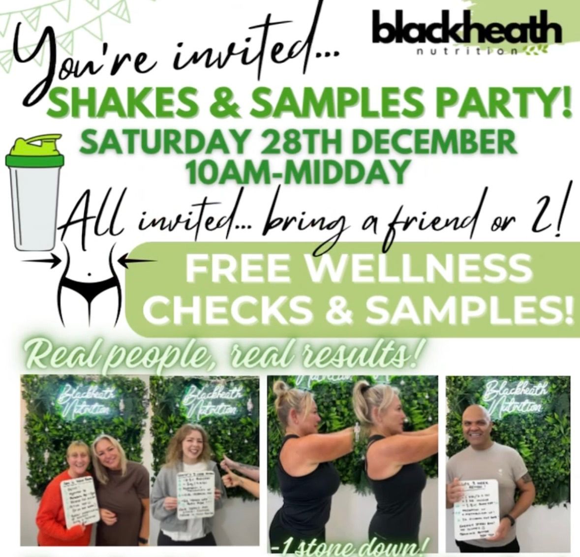 Shakes & Samples Party 