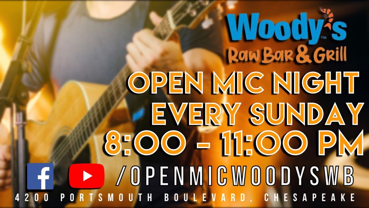 Open Mic @ Woody\u2019s - Western Branch