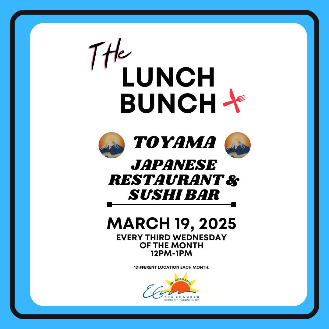 Lunch Bunch at Toyama Japanese Restaurant and Sushi Bar