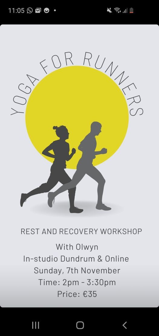Yoga for runners: Rest & Recovery Workshop with Olwyn