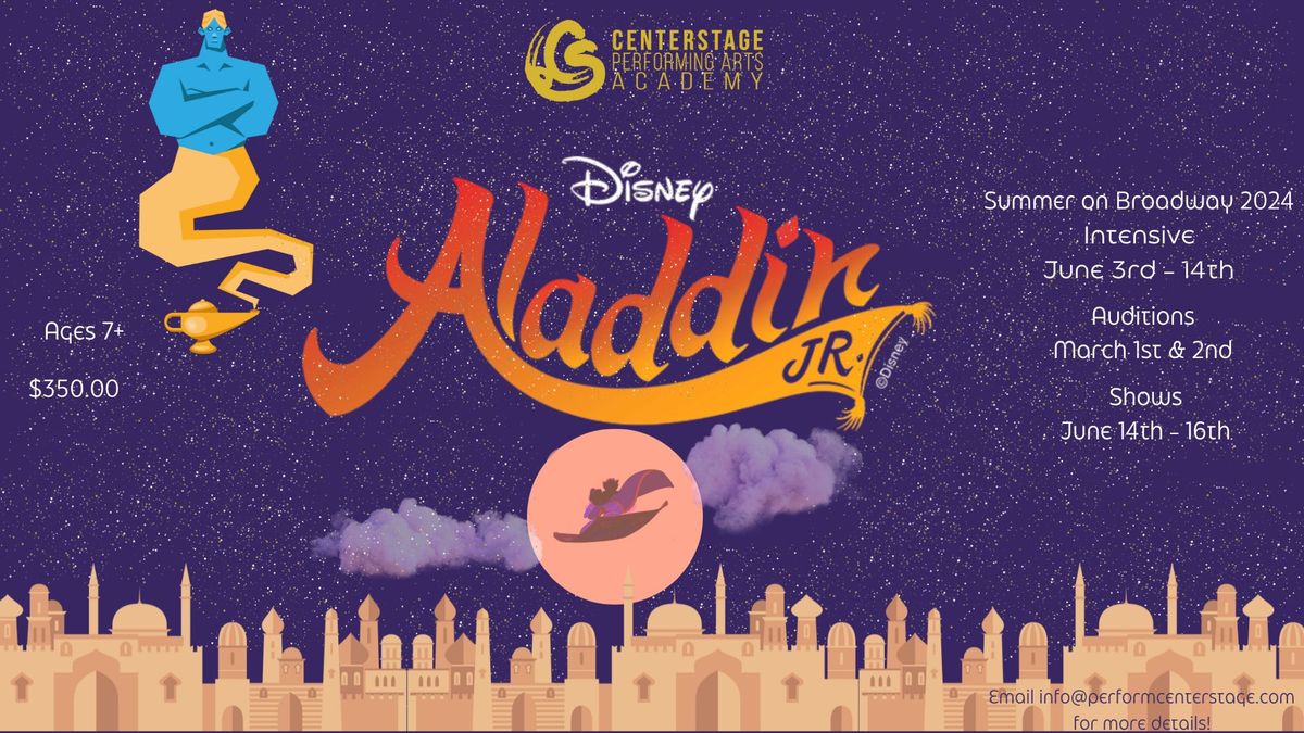 Aladdin JR Auditions and Show!