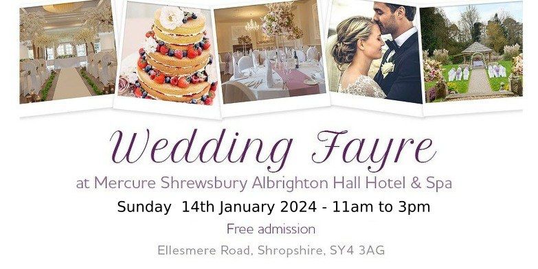 Sy4 3rg The Albrighton Hall Hotel Wedding Fayre - 14th January 2024 ...