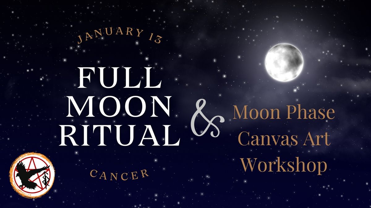 Full Moon Ritual + Moon Phase Canvas Art Workshop