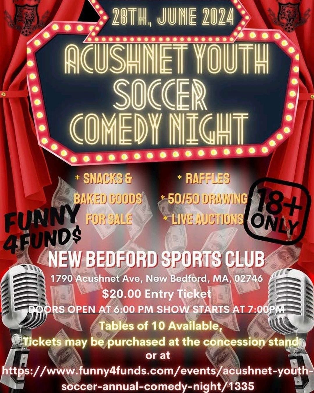 Acushnet Youth Soccer Comedy Night