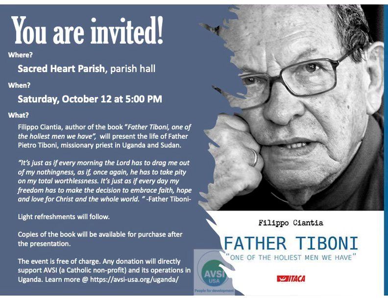 Talk on Father Tiboni, "one of the Holiest Men we Have"