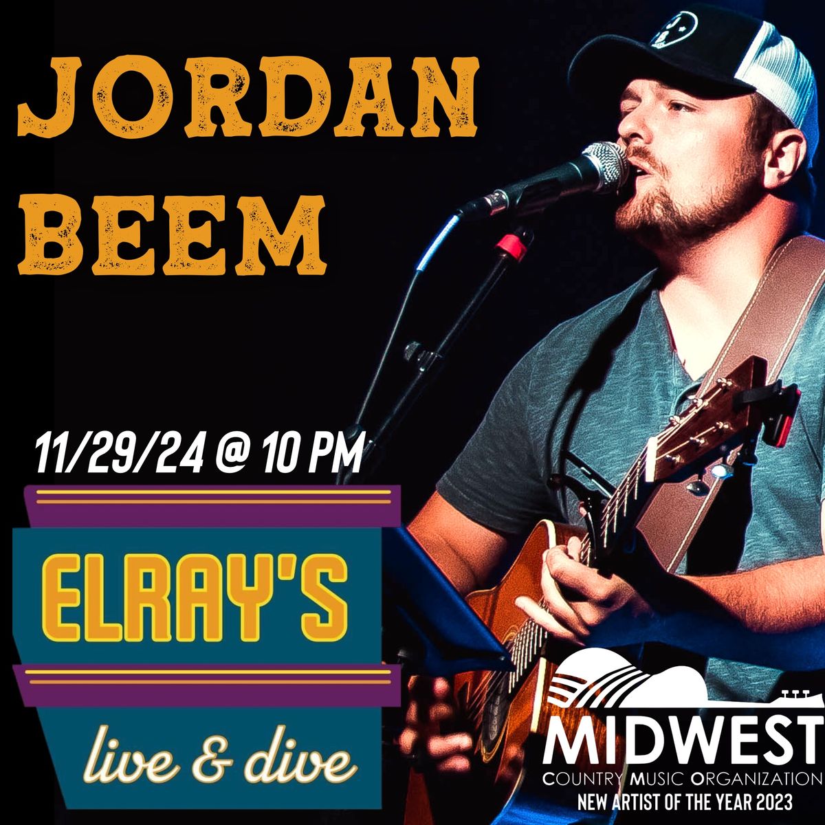 Jordan Beem live at Elray\u2019s!