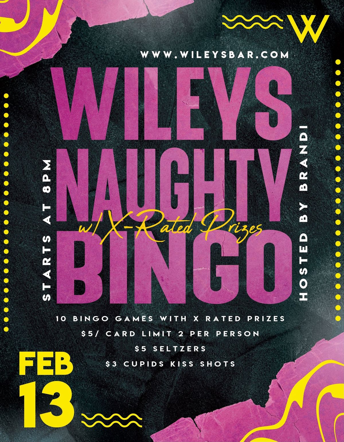 Naughty Bingo at Wileys!