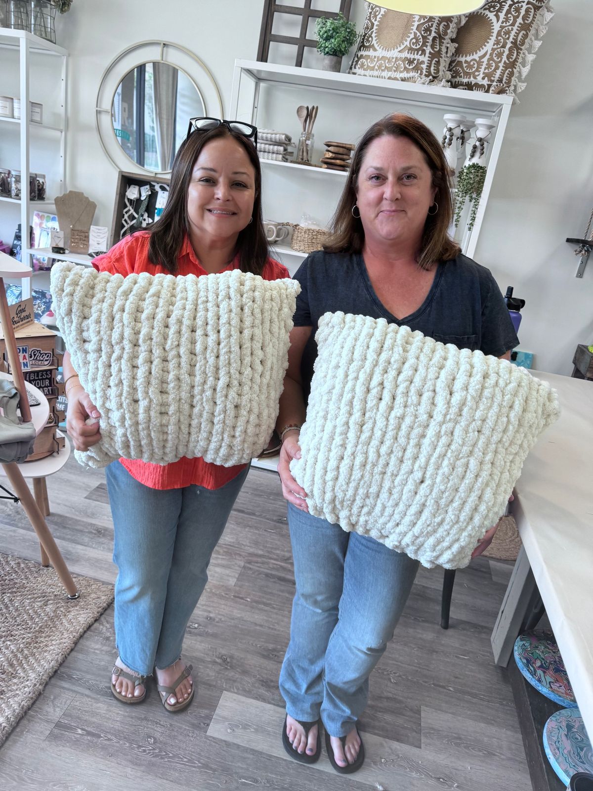 Chunky Knit Pillow Workshop