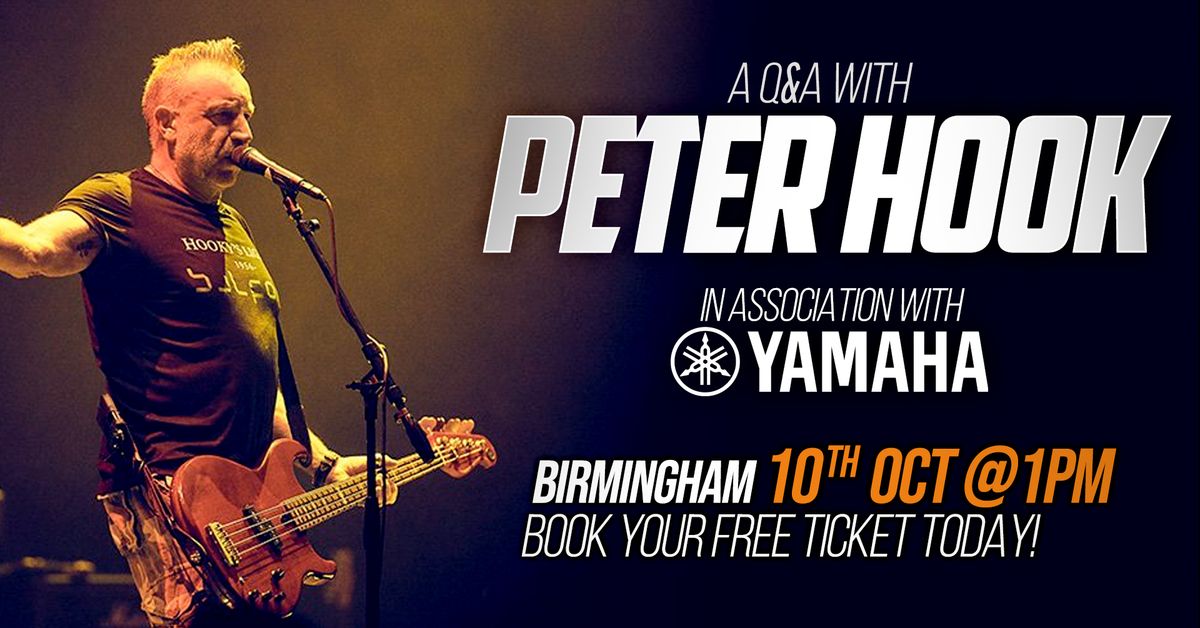 Peter Hook Q&A at guitarguitar Birmingham