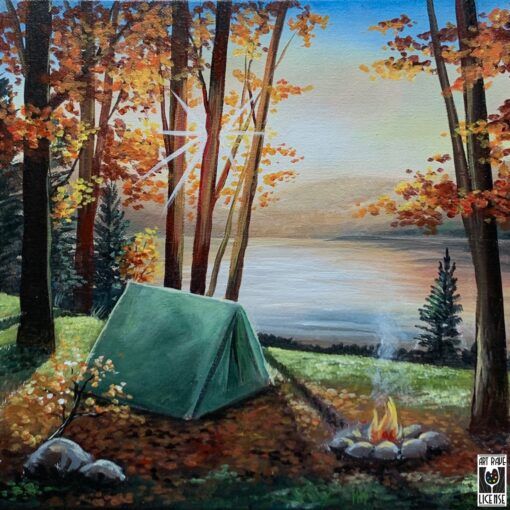 Cozy Campsite Painting Event 