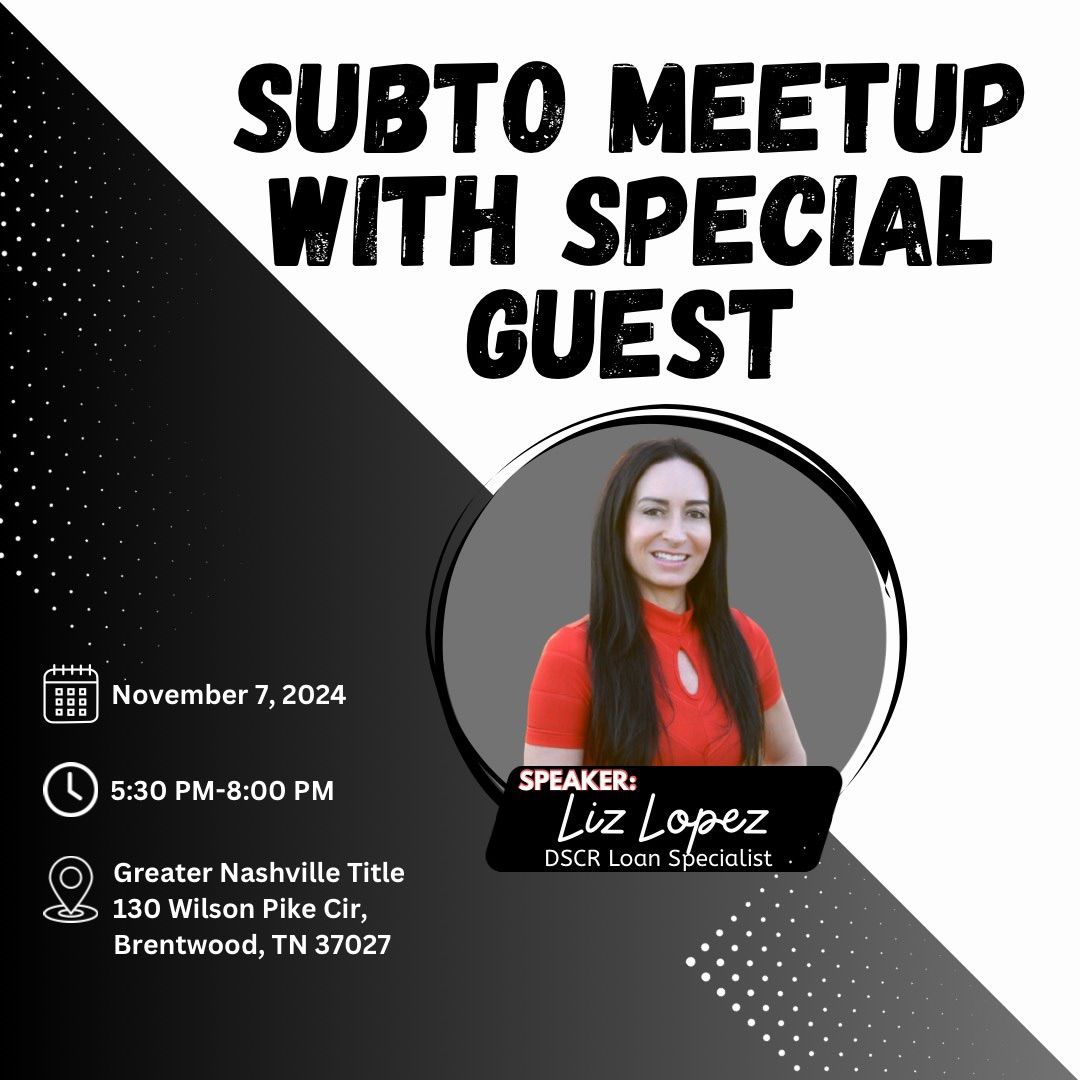 SubTo Nashville MeetUp w\/ Special Guest