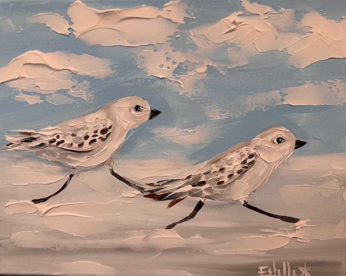 "Sandpiper Stroll" Impasto w\/ Estelle!