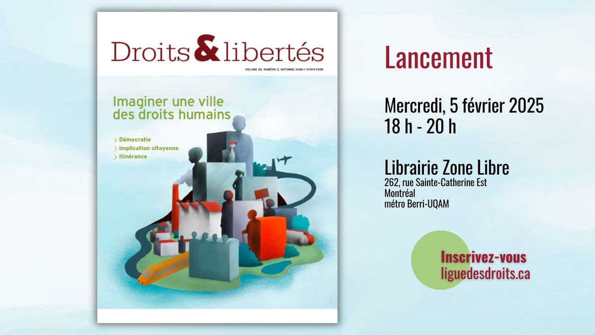 Lancement - Imaginer une ville des droits humains