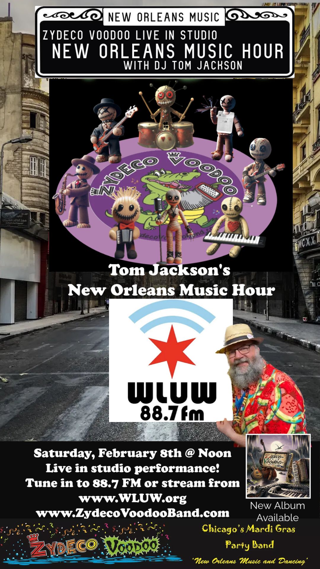 Zydeco Voodoo on the WLUW New Orleans Radio Hour with Tom Jackson