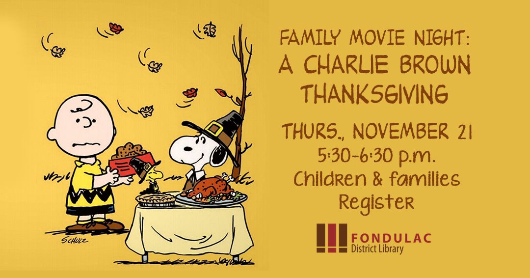 A Charlie Brown Thanksgiving