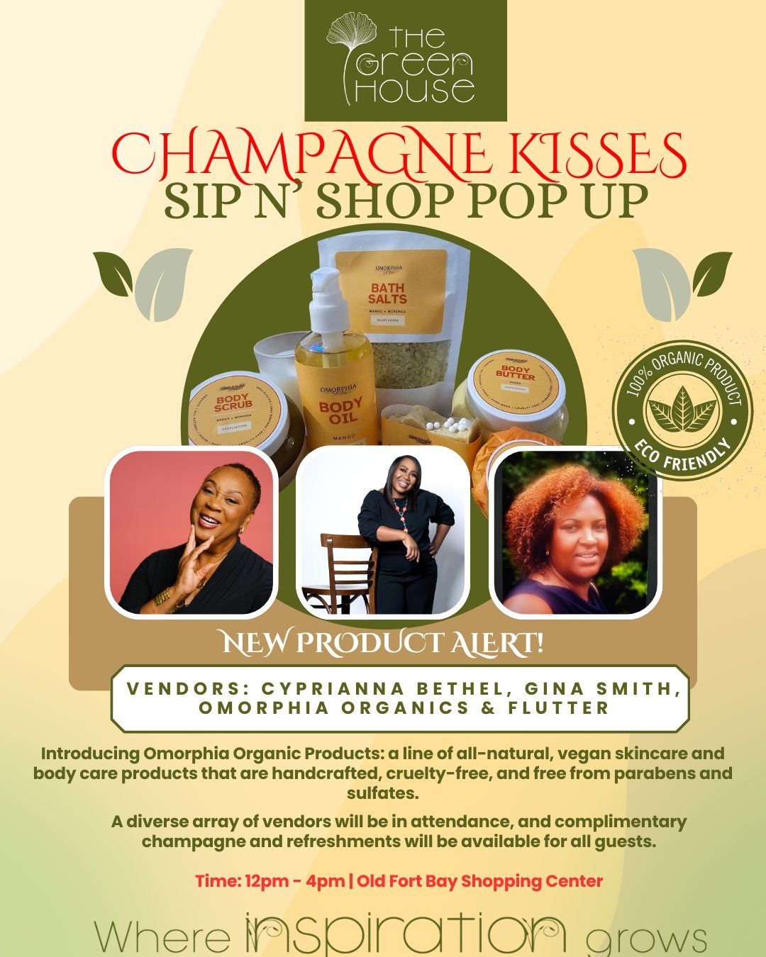 Champagne Kisses Sip N' Shop Pop Up Event