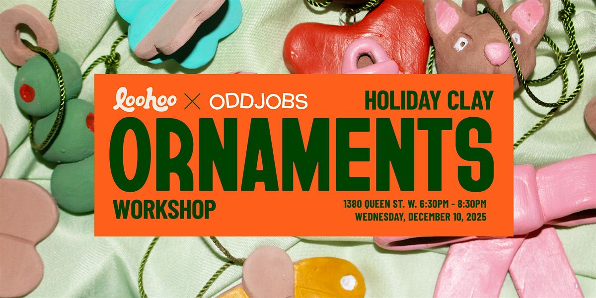 DIY Clay Holiday Ornament Workshop