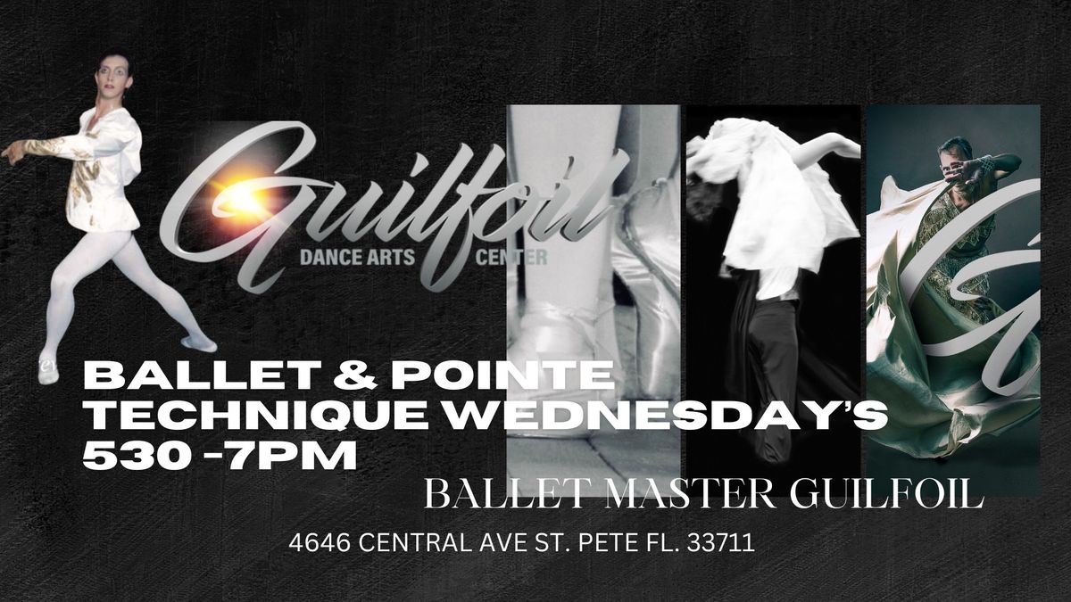 BALLET TECHNIQUE & POINTE WEDNESDAY'S 5:30PM