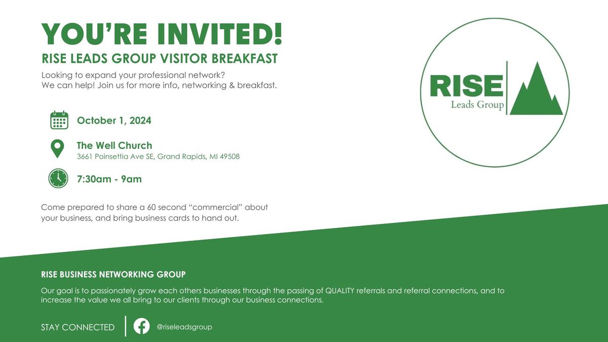 RISE Visitor Breakfast 