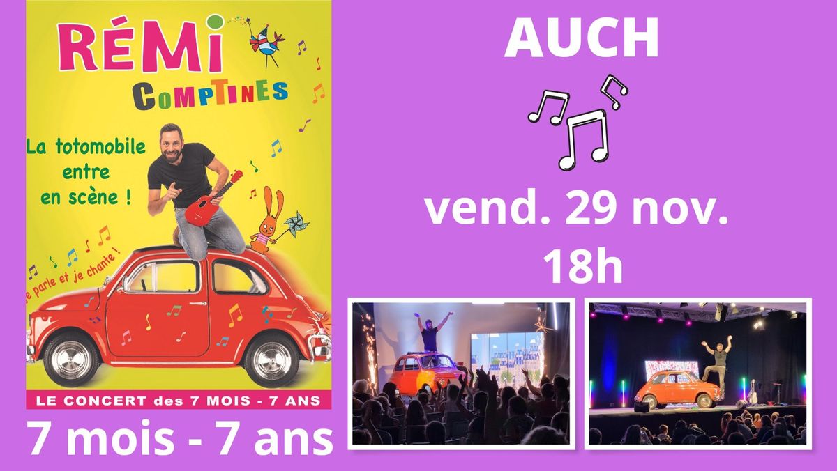 AUCH : REMI La Totomobile entre en sc\u00e8ne - spectacle musical jeune public