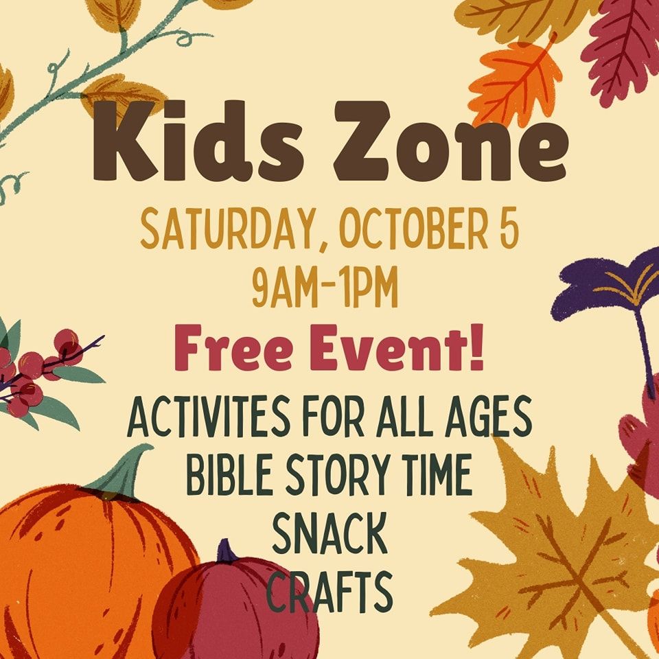 October Kids Zone event