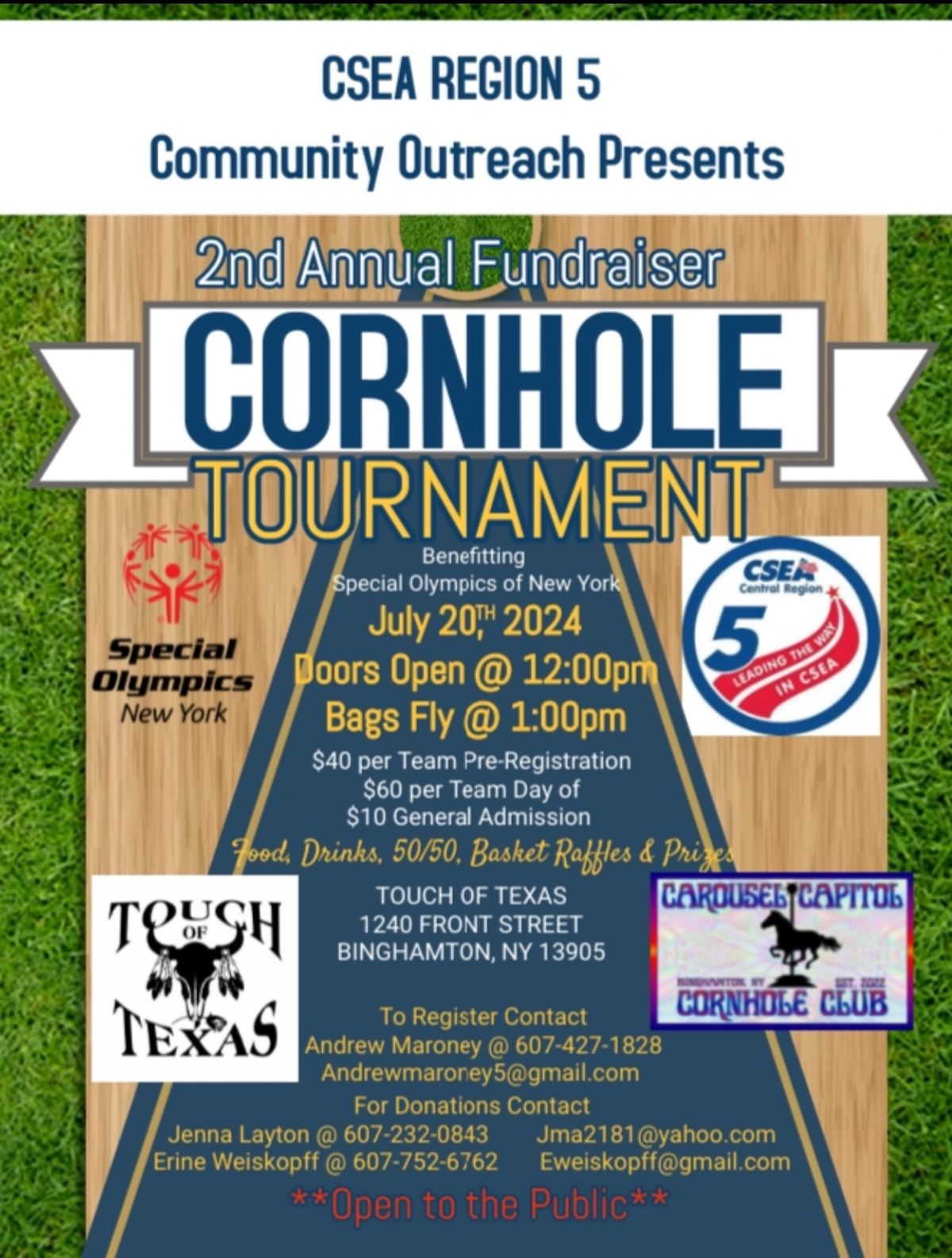 2nd Annual Cornhole Tournament