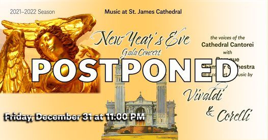 POSTPONED TO FEB. 5! New Year's Eve Gala Concert: Vivaldi & Corelli