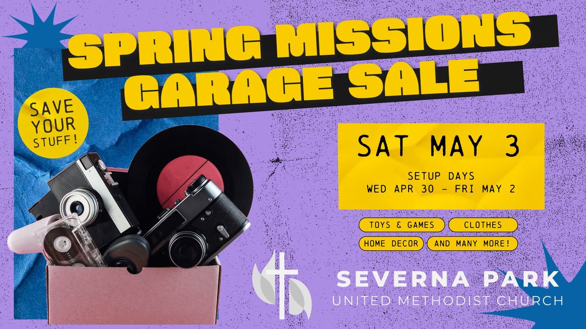 Spring Missions Garage Sale