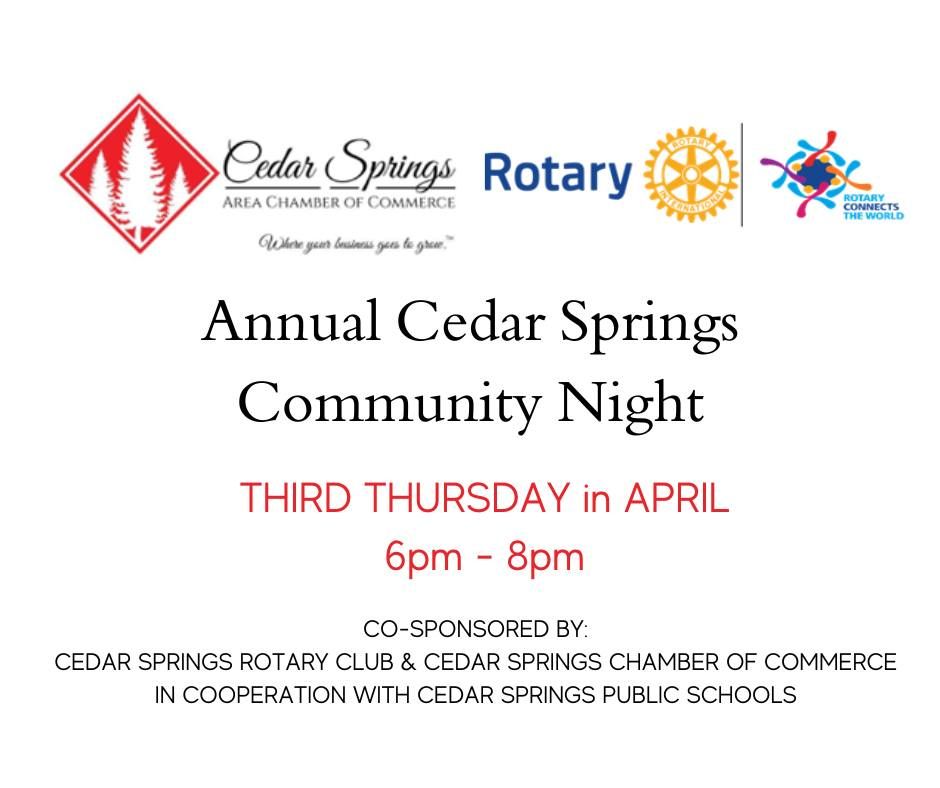 36th Annual Cedar Springs Community Night