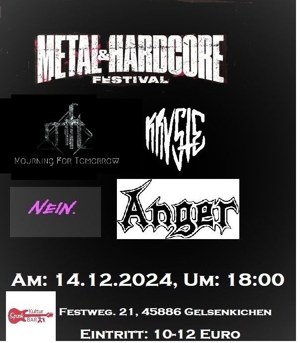 Hardcore \/ Metal  Abend im Spunk 