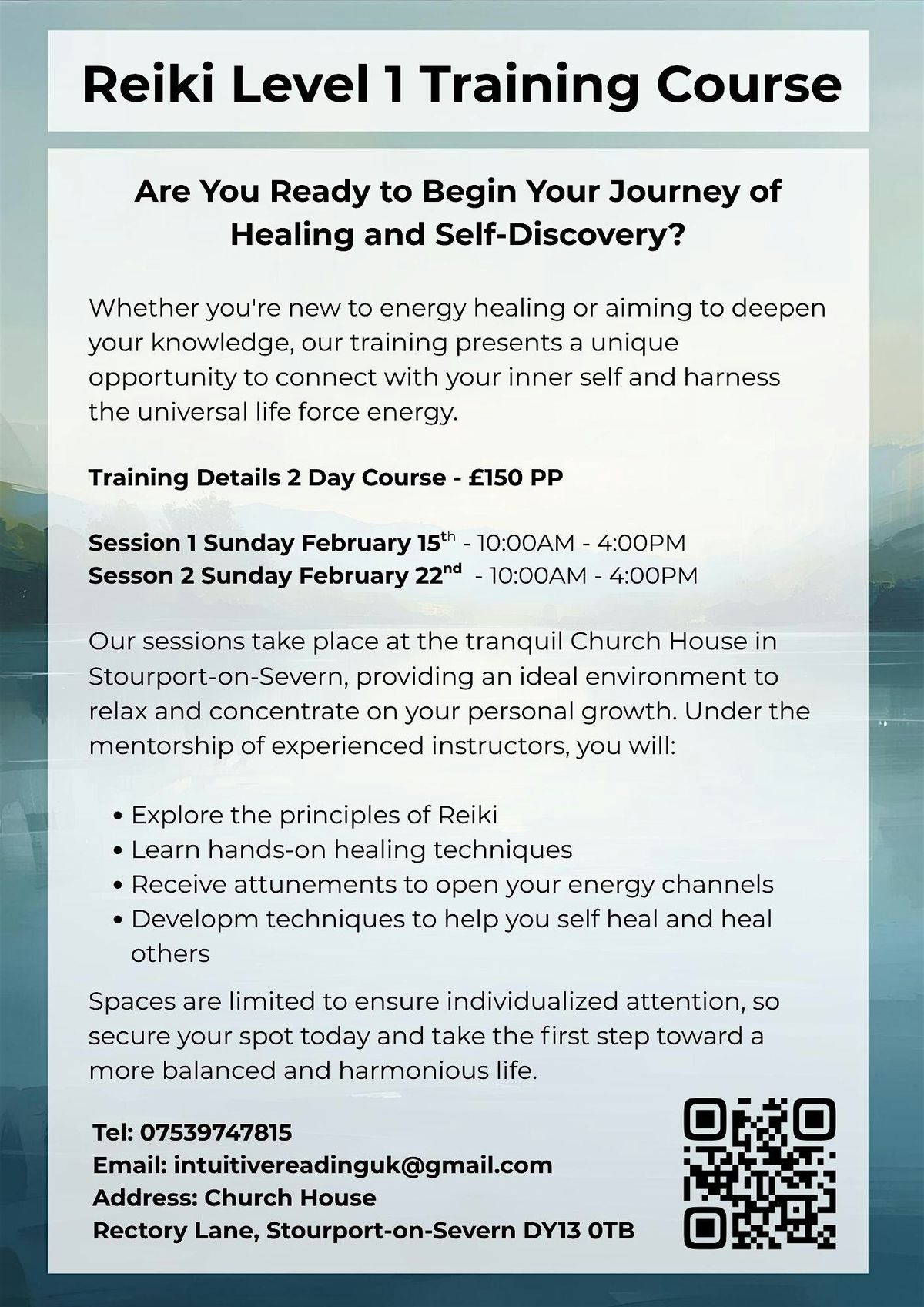 Reiki Level 1 Training