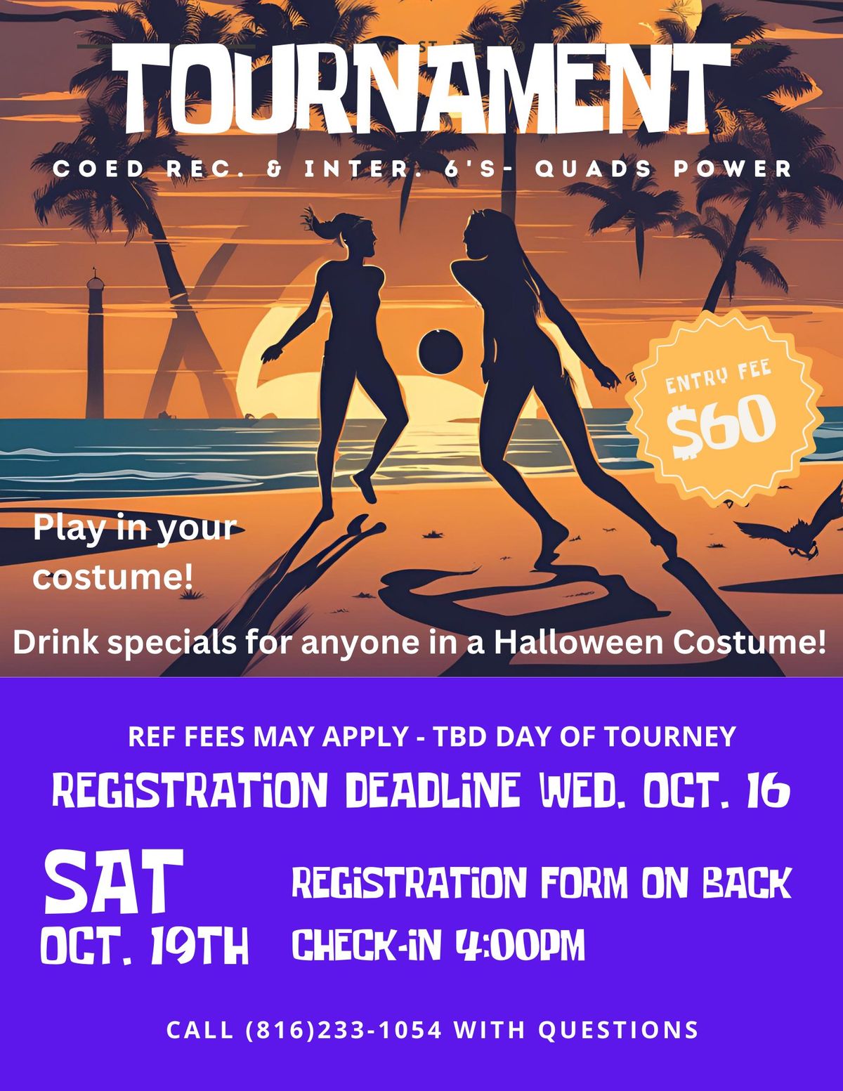 Halloween Tournament - Oct. 19th