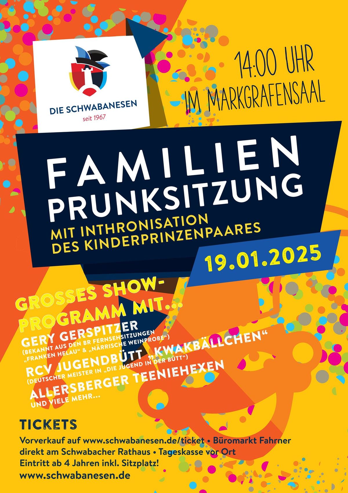 Familienprunksitzung mit Inthronisation des Kinderprinzenpaares