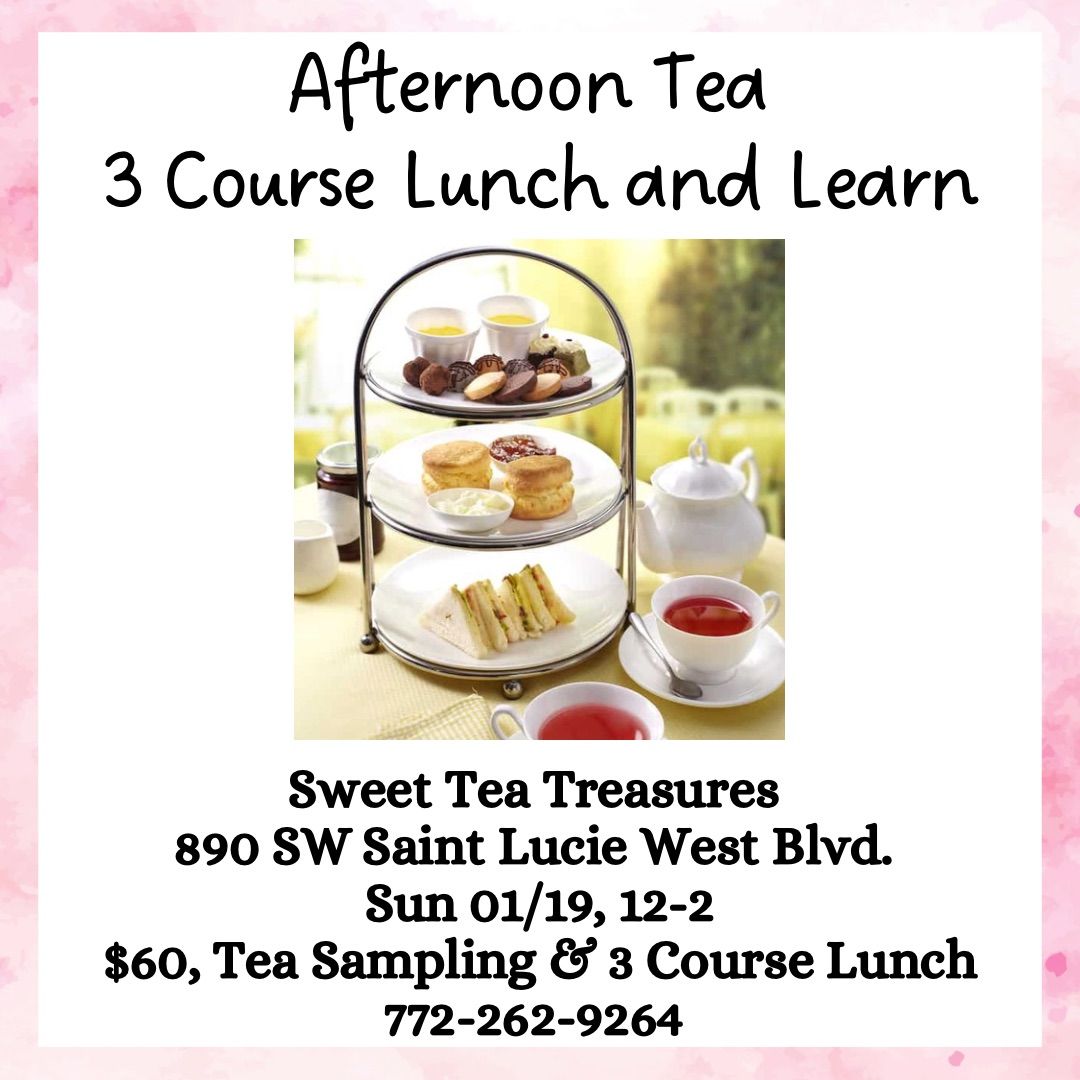 Afternoon Tea 3-Course Lunch & Learn 