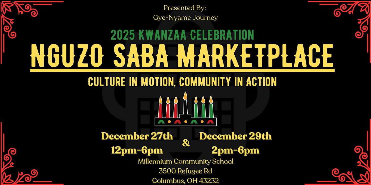 Nguzo Saba Marketplace, 12.27 & 12.29 - 2025 Kwanzaa Celebration