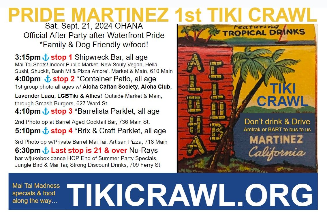 Tiki Pride Crawl w\/LGBTiki & allies: Aloha Caftan Society & Aloha Club