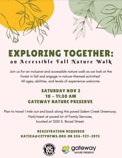 Exploring Together: An Accessible Fall Nature Walk