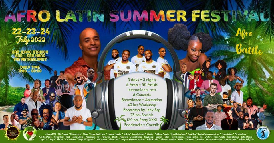 Fi\u00ebsta Coconut - Latin Dance Beach Festival | live Djodje | 5 area's