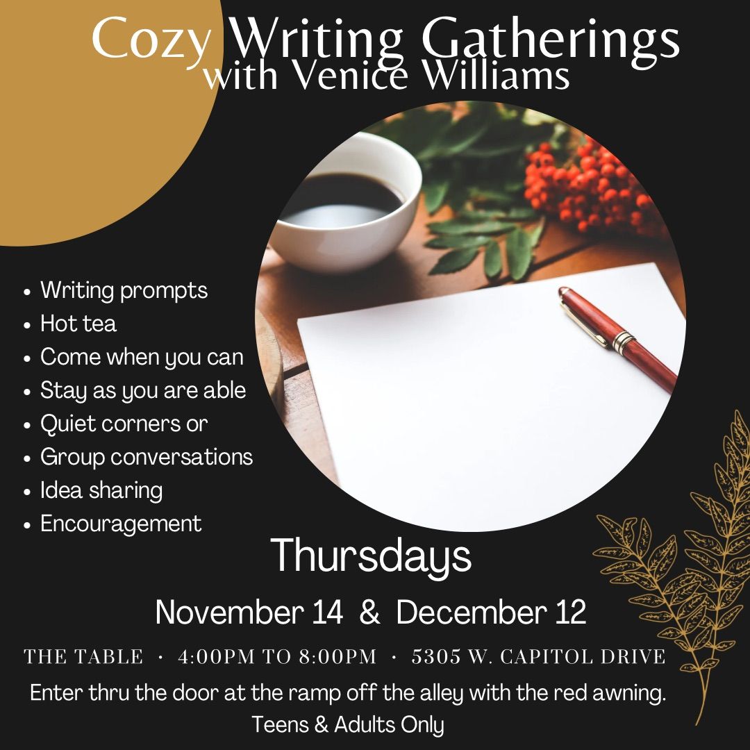 Cozy Writing Gathering with Venice