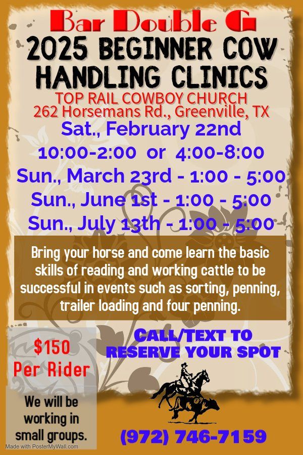 Beginner Cow Handling Clinics