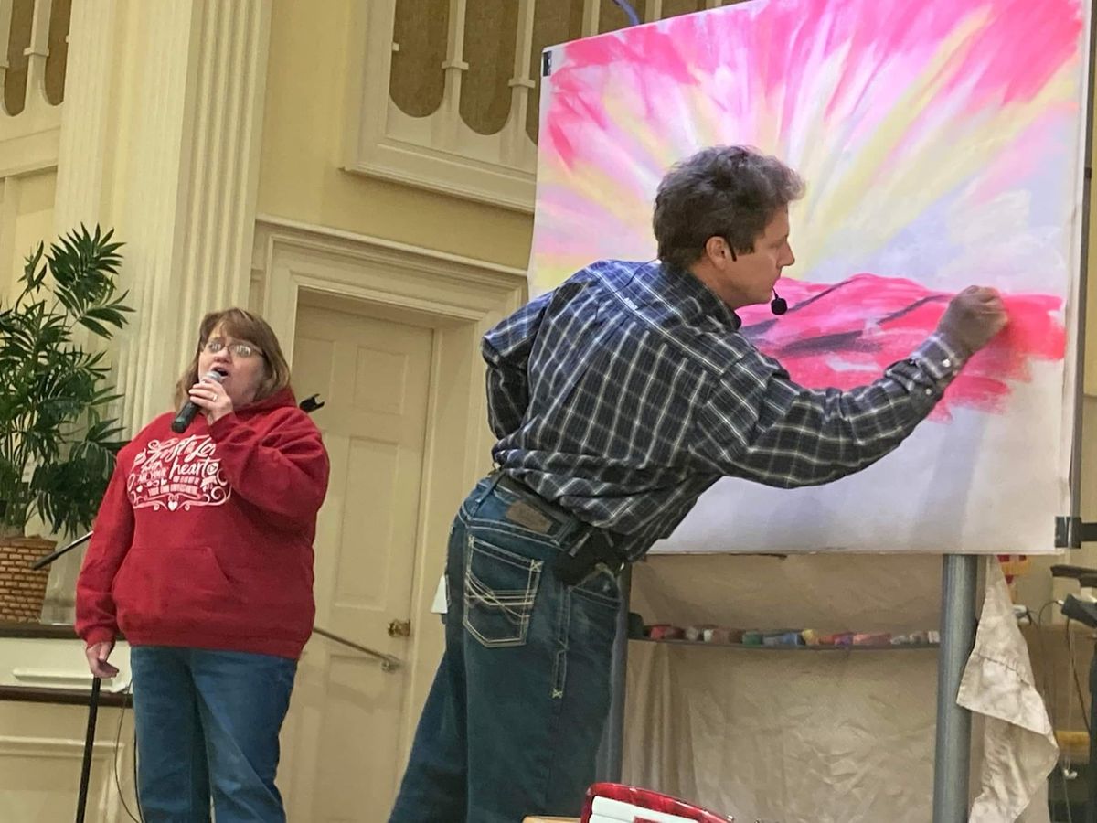 Chalk Art Worship--Preaching, Singing & Drawing