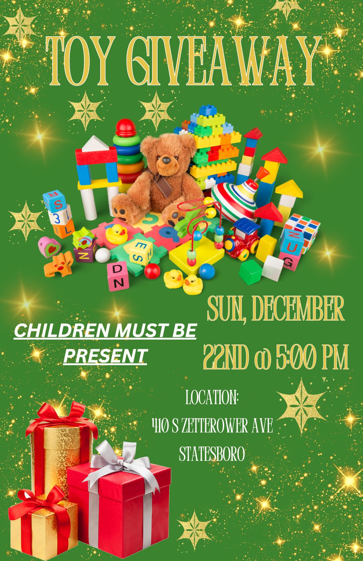 TOY GIVEAWAY 